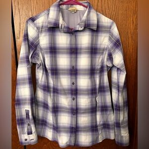 Women’s Duluth Trading long sleeve DuluthFlex button down, size S